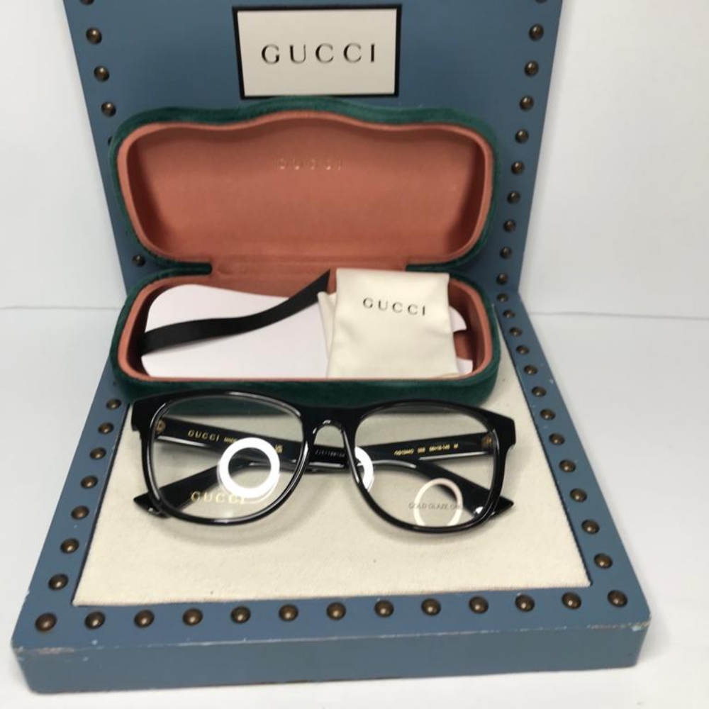 New 💯 Authentic Gucci Demo Square Men's Eyeglasses GG1344O 005 - Picture 10 of 12